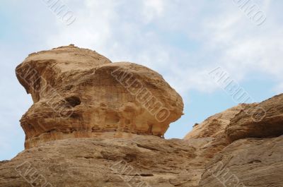 Mountains of Petra in Jordan
