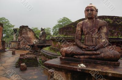 Seated Buddhas Of Polonnaruwa