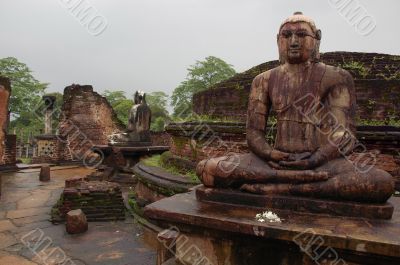 Seated Buddhas Of Polonnaruwa Seated Buddhas Of Polonnaruwa