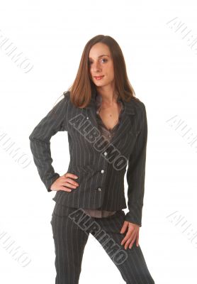 Beautiful brunette businesswoman 