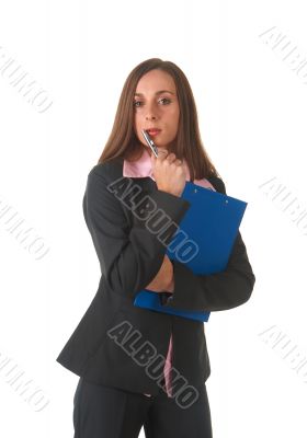 Beautiful brunette businesswoman 