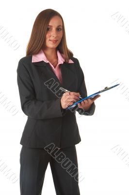 Beautiful brunette businesswoman 