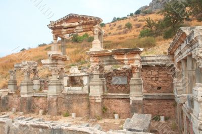 Fountain of Trajan in Ephesus, Turkey Fountain of Trajan in Ephesus, Turkey
