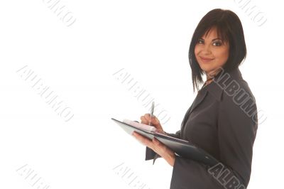 Beautiful brunette businesswoman 