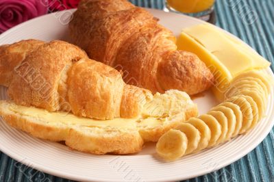 Croissant with cheese Croissant with cheese
