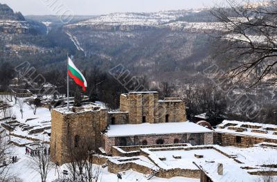 Flag over Tsarevets Stronghold