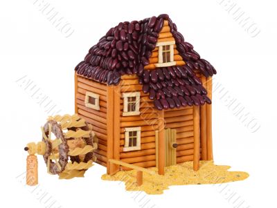 Watermill made from food