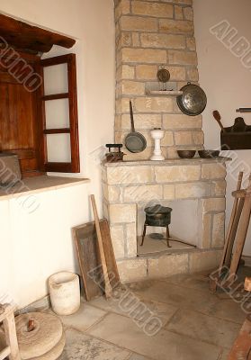 Cyprus old village house interior.