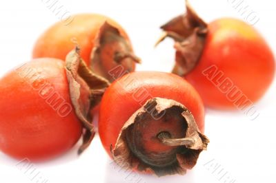 Ripe persimmons