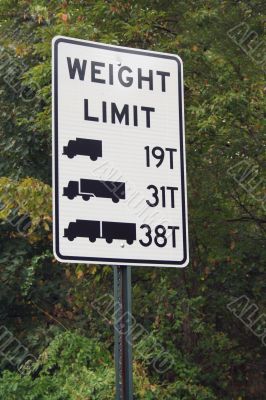 Truck Weight Limit Sign