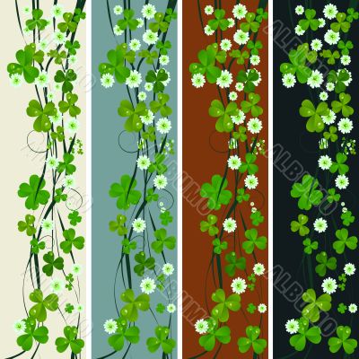 Vertical headers with St. Patrick Vertical headers with St. Patrick