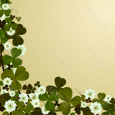 Clover leaf border Clover leaf border