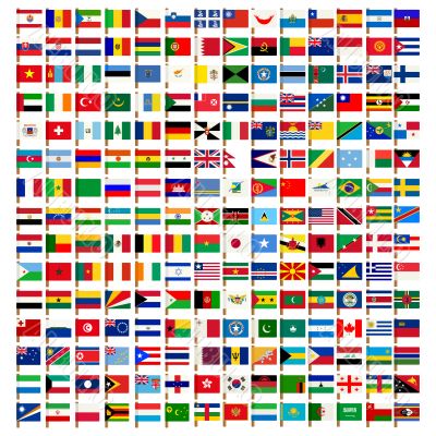 World flag icons set World flag icons set