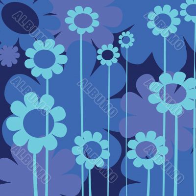 Floral blue Floral blue