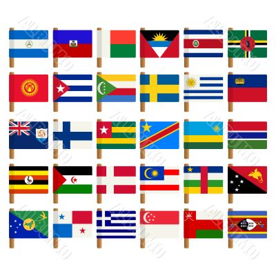 World flag icons set 7 World flag icons set 7