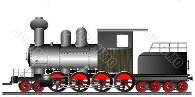 Old style locomotive Old style locomotive