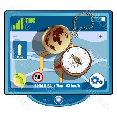 GPS and compass GPS and compass