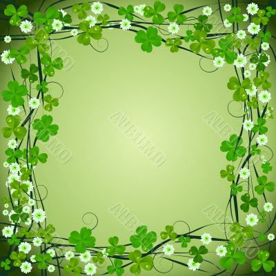 Clover frame background