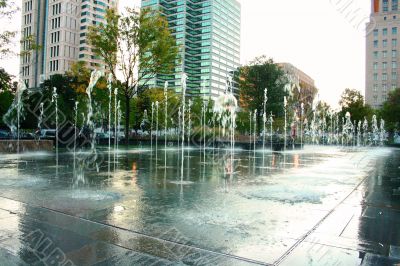 Fountain on the streets of Chicago