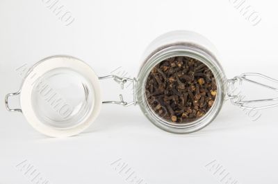 Cloves in a jar