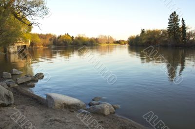 Wasnana Lake in Regina, Canada