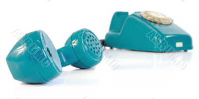 Telephone with the taken off handset