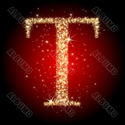 letter star T