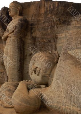 Reclining Buddha and Chief Disciple 