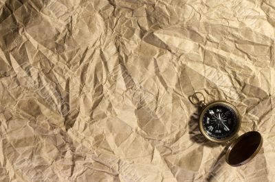 Brown Paper with a Compass