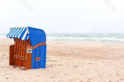 Beach chair in northern germany