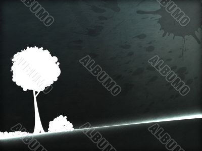 Alone white tree Alone white tree