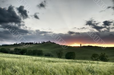 Sunset in Corsanello - Tuscany Sunset in Corsanello - Tuscany