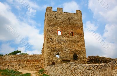 Genoese fortress in the town of Feodosia, Ukraine