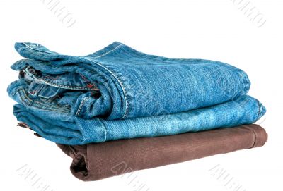 Pile of jeans