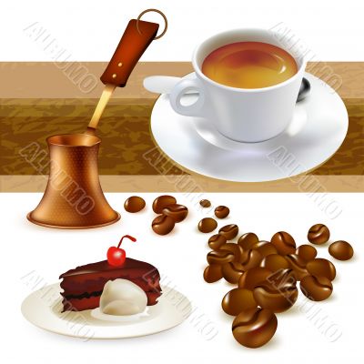 set of coffee set of coffee