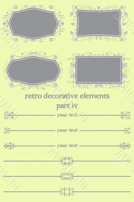 Retro Decorative Elements IV