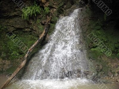 Waterfall and summer