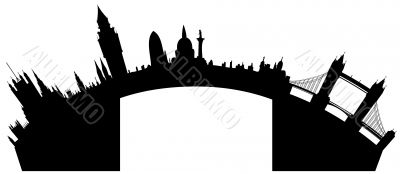 London skyline - vector