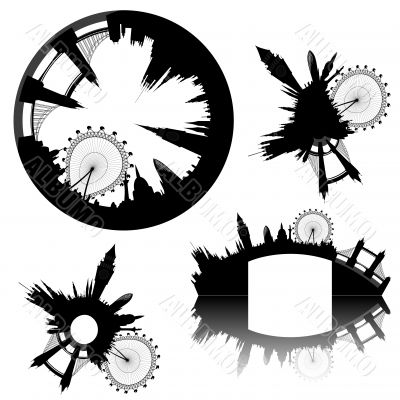 various London skylines