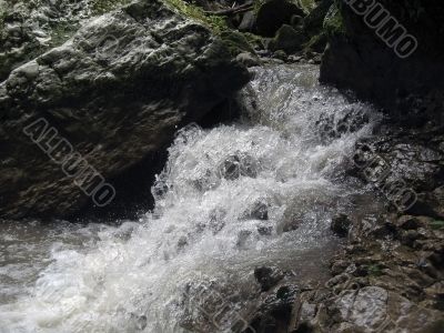 River between the mountain