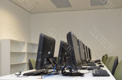 Rows of computers