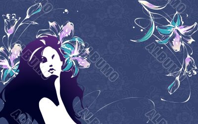 Beautiful Digital Art Girls Silhouettes