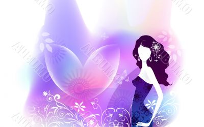 Beautiful Digital Art Girls Silhouettes