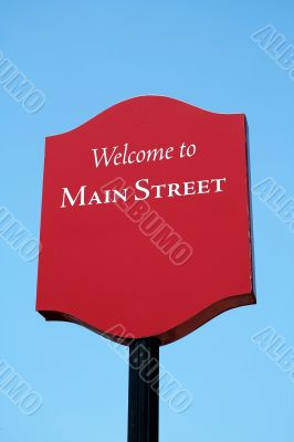 Welcome to Main Street sign