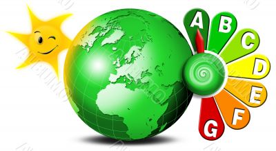 Energeting saving whit clock flower Energeting saving whit clock flower