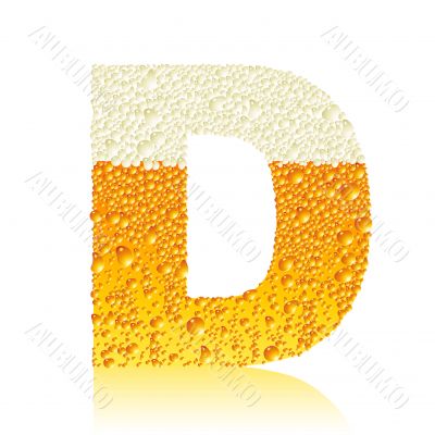 alphabet beer D