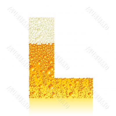 alphabet beer L