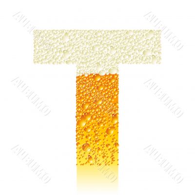 alphabet beer T