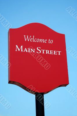 Welcome to Main Street sign