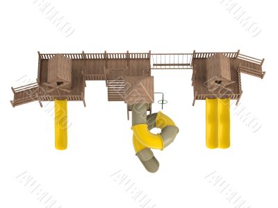 Wooden playground Wooden playground